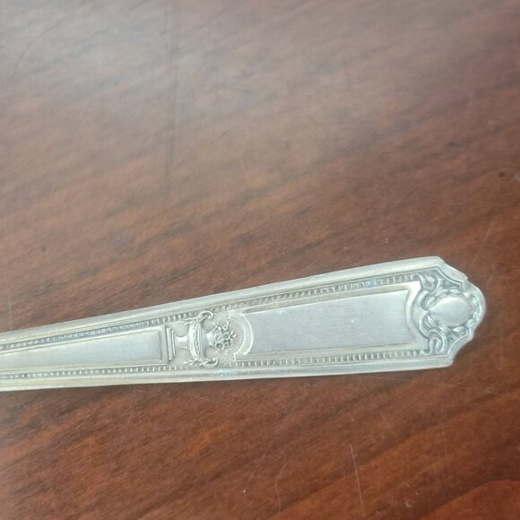 Vintage Regal Pure Silver Plate Slotted Serving Spoon With Intricate Floral Cuto - Picture 3 of 6
